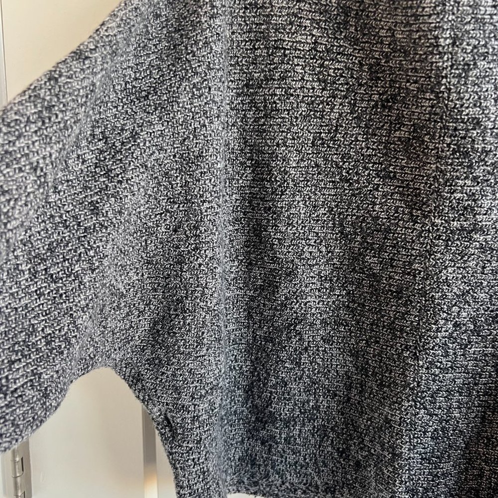 GAP Black and White Boxy Boatneck Cropped Sweater - Picture 5 of 5